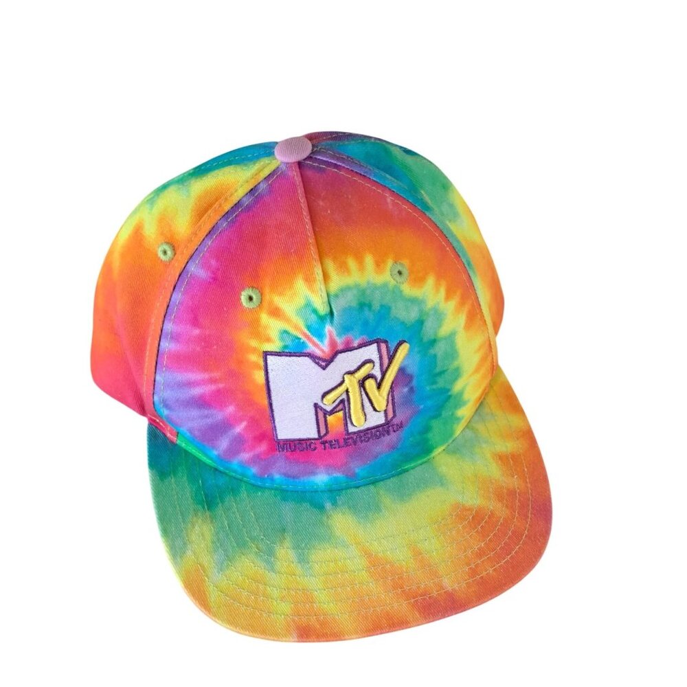 Mtv Music Television Tie Dye Snapback Hat 2019 Licensed Cap Unisex